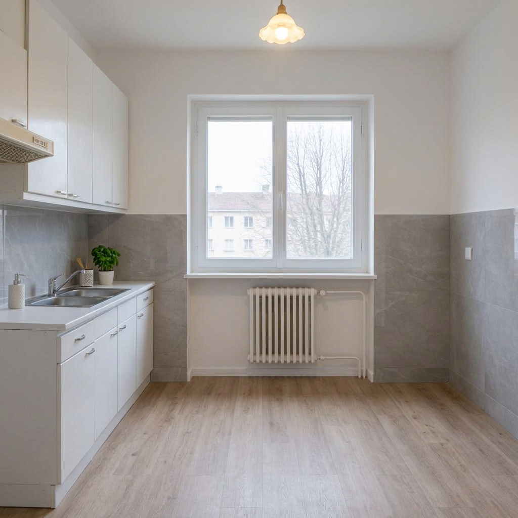Cuisine repeinte et rénovée par LKV Design Peinture